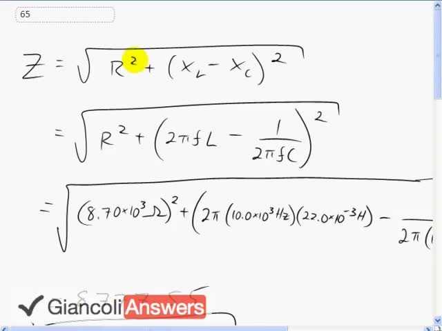 Giancoli 6th Edition, Chapter 21, Problem 65 solution video poster