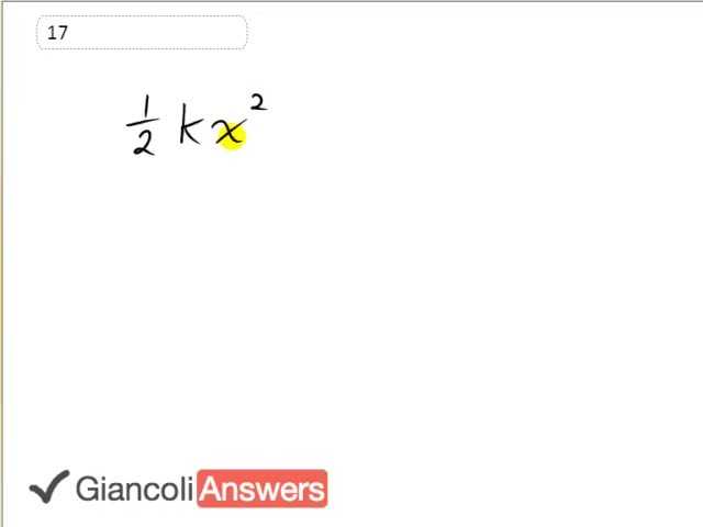 Giancoli 6th Edition, Chapter 11, Problem 17 solution video poster