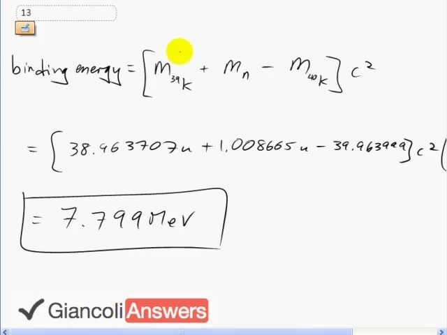 Giancoli 6th Edition, Chapter 30, Problem 13 solution video poster