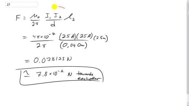 Giancoli 7th "Global" Edition, Chapter 20, Problem 27 solution video poster