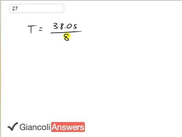 Giancoli 6th Edition, Chapter 11, Problem 27 solution video poster