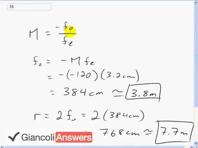 Giancoli 6th Edition, Chapter 25, Problem 36 solution video poster