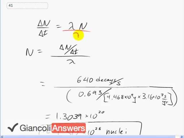 Giancoli 6th Edition, Chapter 30, Problem 41 solution video poster