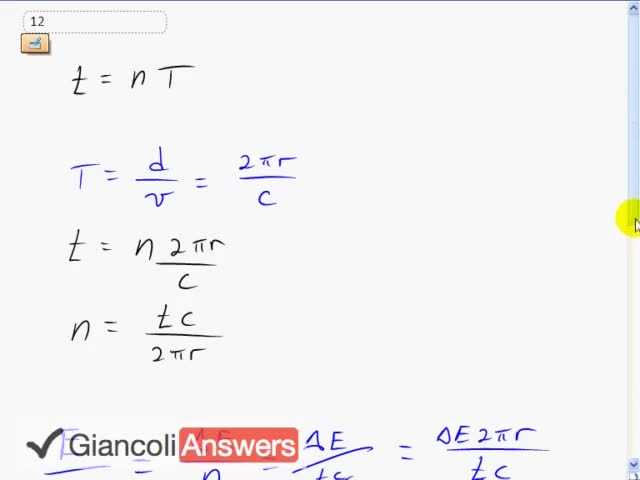Giancoli 6th Edition, Chapter 32, Problem 12 solution video poster