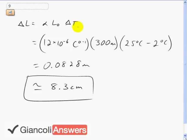 Giancoli 6th Edition, Chapter 13, Problem 9 solution video poster