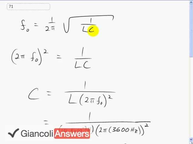 Giancoli 6th Edition, Chapter 21, Problem 71 solution video poster