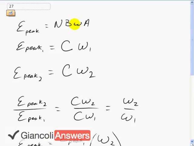 Giancoli 6th Edition, Chapter 21, Problem 27 solution video poster