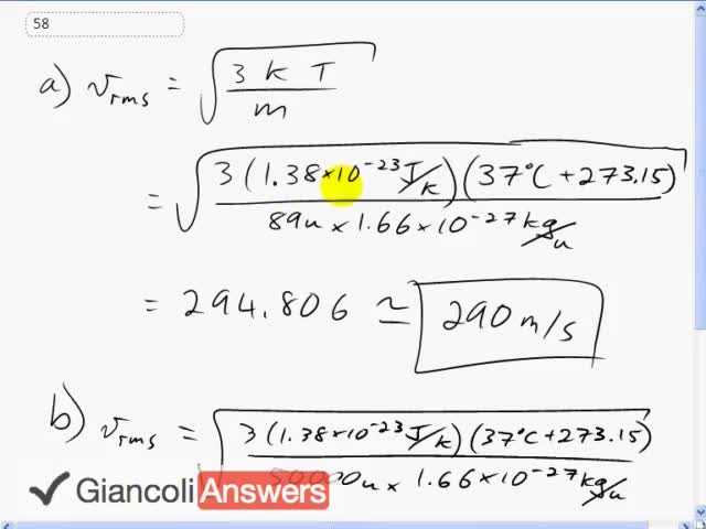 Giancoli 6th Edition, Chapter 13, Problem 58 solution video poster