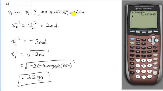 Giancoli 7th Edition, Chapter 2, Problem 28 solution video poster