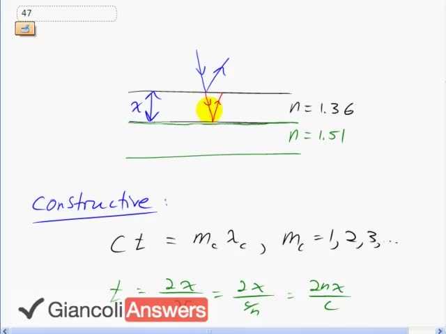 Giancoli 6th Edition, Chapter 24, Problem 47 solution video poster