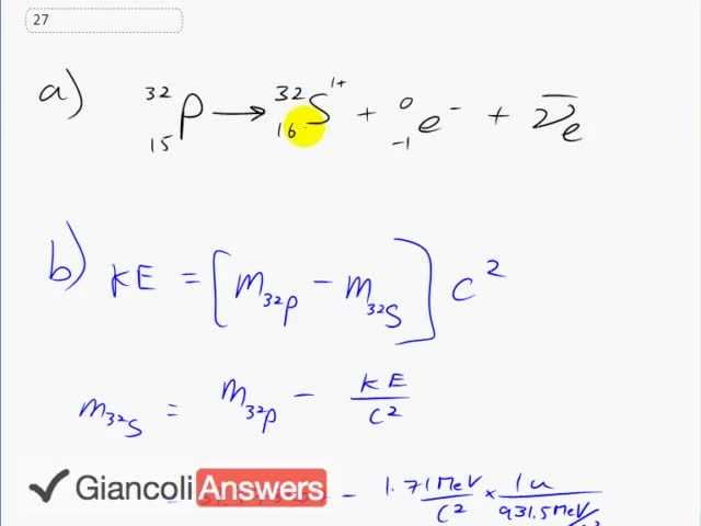 Giancoli 6th Edition, Chapter 30, Problem 27 solution video poster