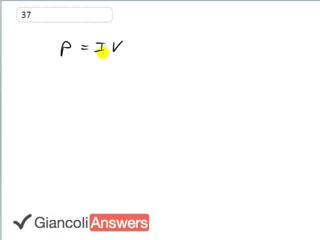 Giancoli 6th Edition, Chapter 18, Problem 37 solution video poster