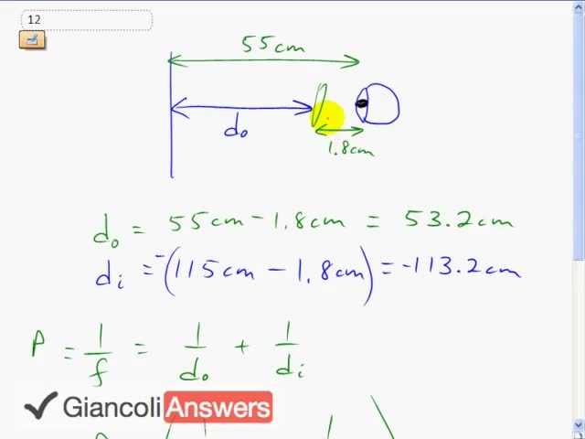 Giancoli 6th Edition, Chapter 25, Problem 12 solution video poster