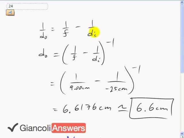 Giancoli 6th Edition, Chapter 25, Problem 24 solution video poster