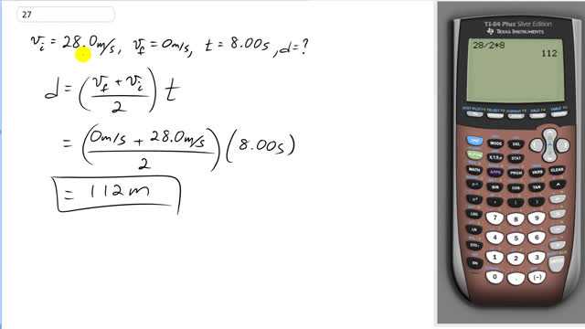 Giancoli 7th Edition, Chapter 2, Problem 27 solution video poster