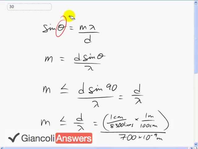 Giancoli 6th Edition, Chapter 24, Problem 30 solution video poster