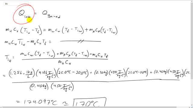 Giancoli 7th "Global" Edition, Chapter 14, Problem 16 solution video poster