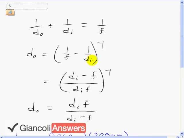 Giancoli 6th Edition, Chapter 25, Problem 6 solution video poster