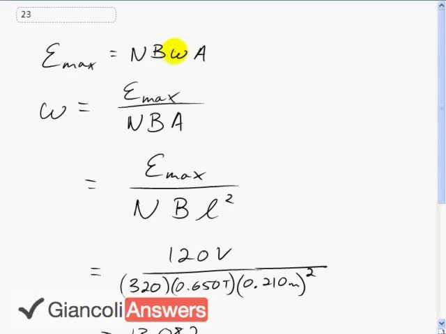 Giancoli 6th Edition, Chapter 21, Problem 23 solution video poster