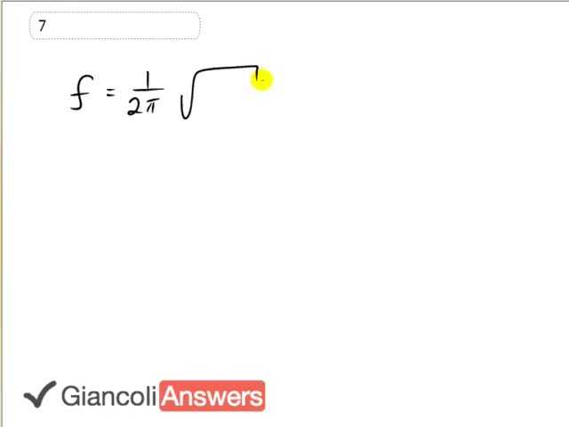 Giancoli 6th Edition, Chapter 11, Problem 7 solution video poster