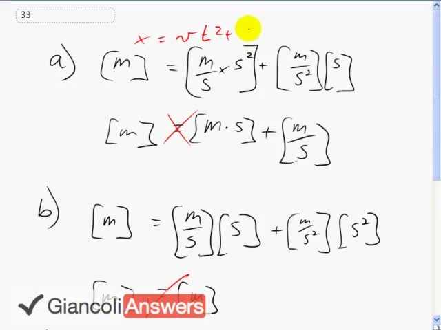 Giancoli 6th Edition, Chapter 1, Problem 33 solution video poster