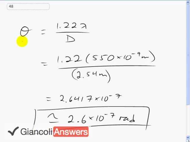 Giancoli 6th Edition, Chapter 25, Problem 48 solution video poster