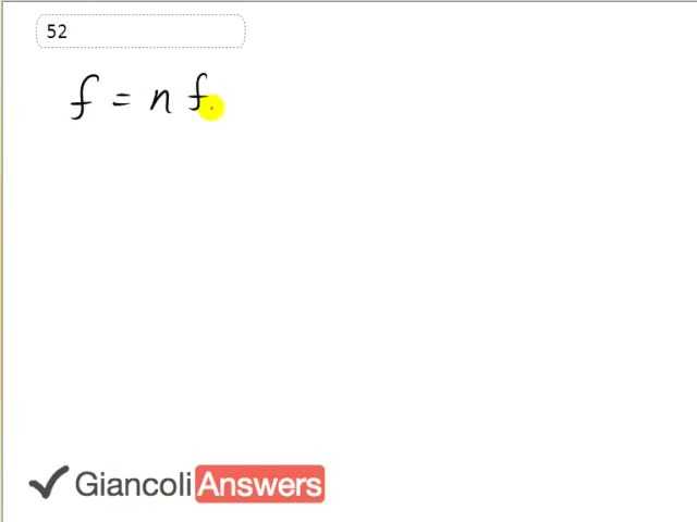 Giancoli 6th Edition, Chapter 11, Problem 52 solution video poster