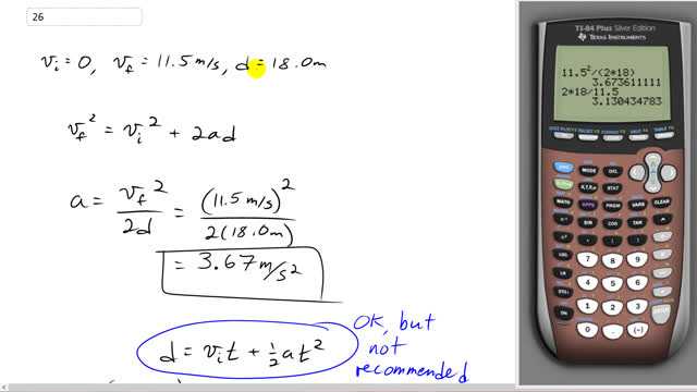 Giancoli 7th Edition, Chapter 2, Problem 26 solution video poster