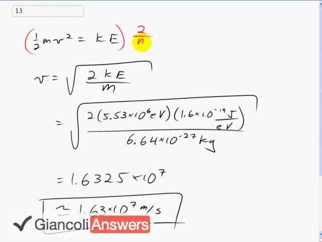 Giancoli 6th Edition, Chapter 17, Problem 13 solution video poster