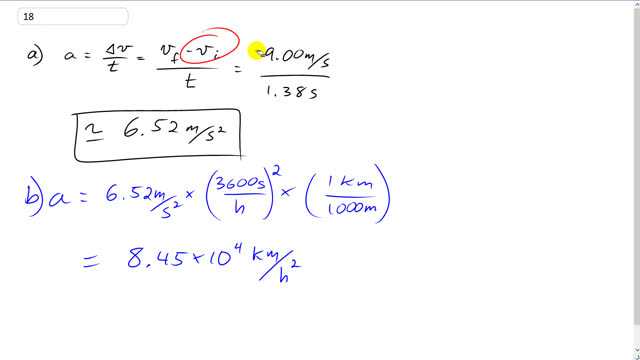 Giancoli 7th Edition, Chapter 2, Problem 18 solution video poster