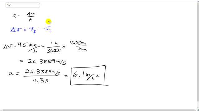 Giancoli 7th Edition, Chapter 2, Problem 17 solution video poster