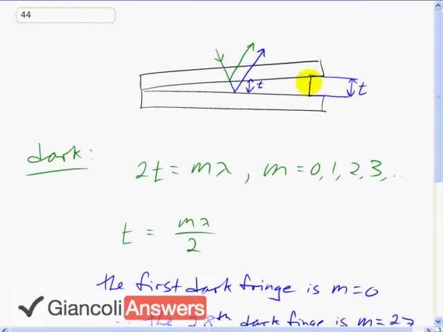 Giancoli 6th Edition, Chapter 24, Problem 44 solution video poster