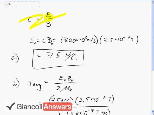 Giancoli 6th Edition, Chapter 22, Problem 24 solution video poster