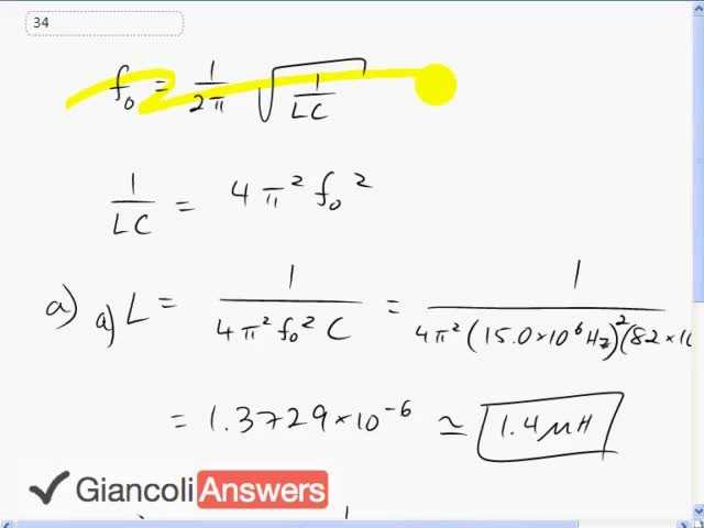Giancoli 6th Edition, Chapter 22, Problem 34 solution video poster