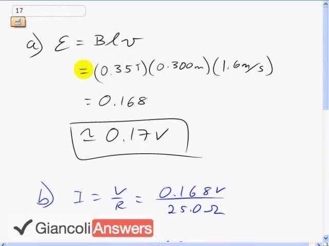 Giancoli 6th Edition, Chapter 21, Problem 17 solution video poster