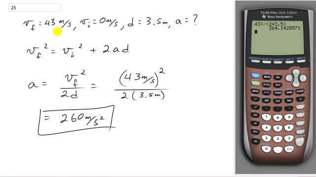 Giancoli 7th Edition, Chapter 2, Problem 25 solution video poster