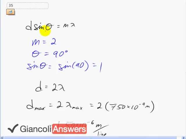 Giancoli 6th Edition, Chapter 24, Problem 35 solution video poster