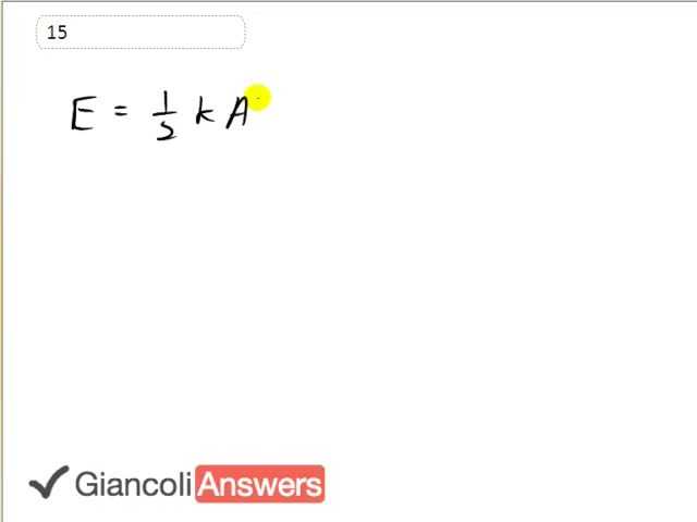 Giancoli 6th Edition, Chapter 11, Problem 15 solution video poster