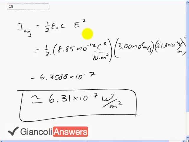 Giancoli 6th Edition, Chapter 22, Problem 18 solution video poster