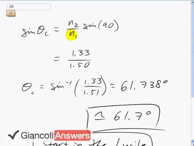 Giancoli 6th Edition, Chapter 23, Problem 36 solution video poster