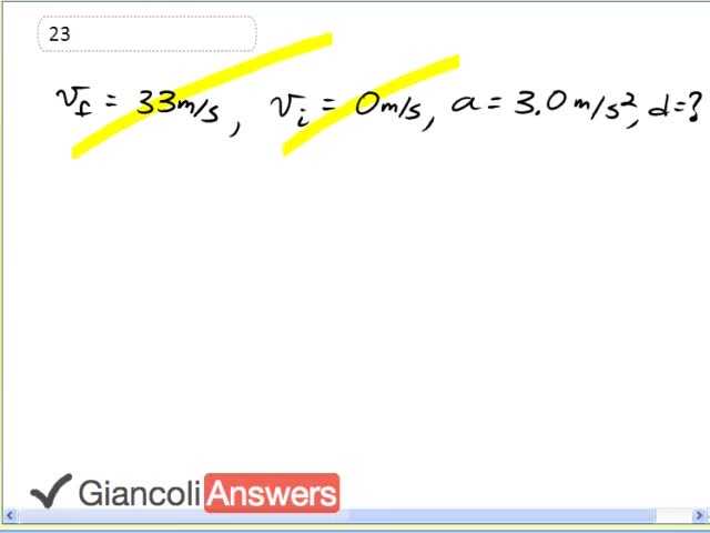 Giancoli 6th Edition, Chapter 2, Problem 23 solution video poster