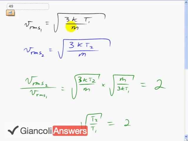 Giancoli 6th Edition, Chapter 13, Problem 49 solution video poster
