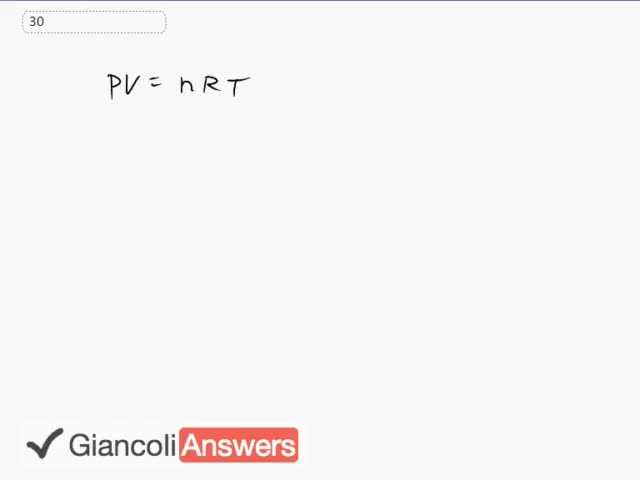Giancoli 6th Edition, Chapter 13, Problem 30 solution video poster