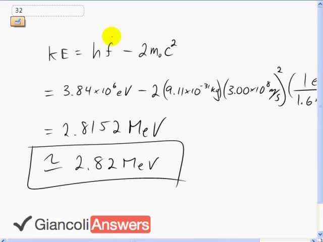 Giancoli 6th Edition, Chapter 27, Problem 32 solution video poster