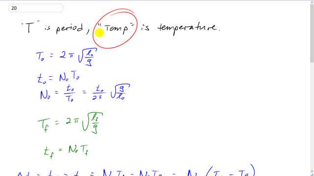 Giancoli 7th Edition, Chapter 13, Problem 20 solution video poster