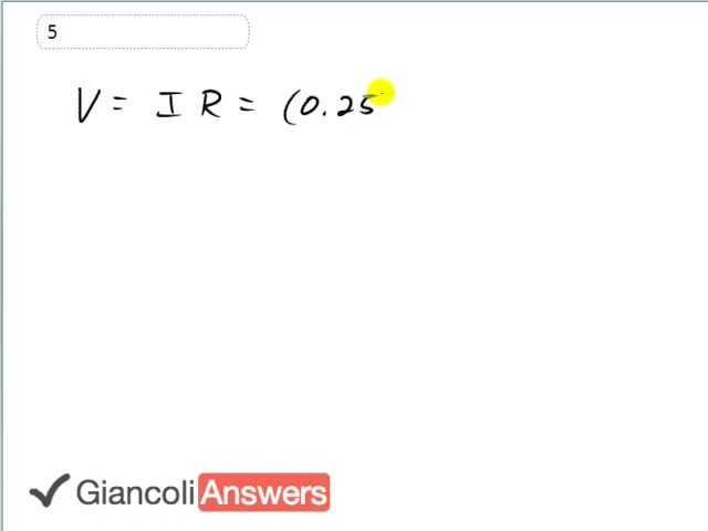 Giancoli 6th Edition, Chapter 18, Problem 5 solution video poster