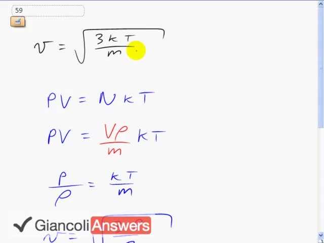 Giancoli 6th Edition, Chapter 13, Problem 59 solution video poster