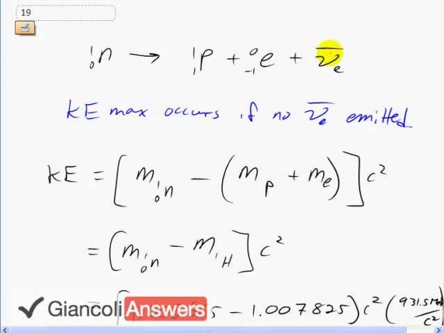Giancoli 6th Edition, Chapter 30, Problem 19 solution video poster