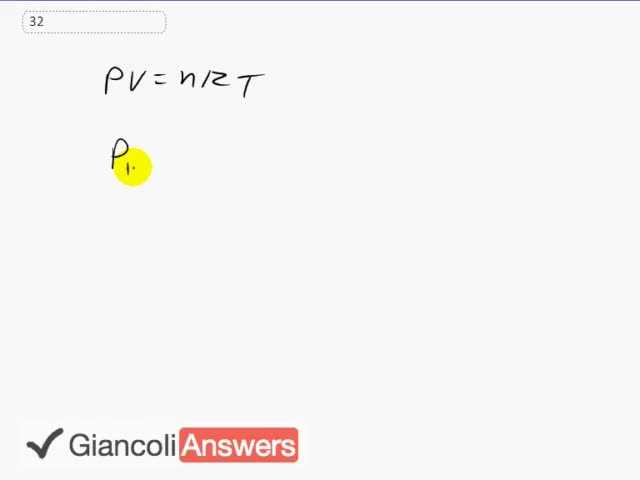 Giancoli 6th Edition, Chapter 13, Problem 32 solution video poster