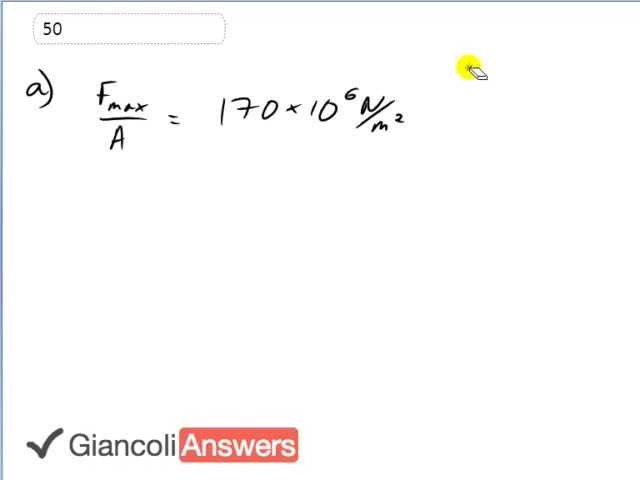 Giancoli 6th Edition, Chapter 9, Problem 50 solution video poster
